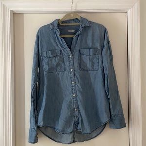 GAP Denim with Pockets Oversized Button Down